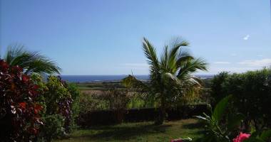 bel appartement t2 en rez de jardin avec vue mer.